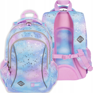 ST.RIGHT viackomorový školský batoh Shades of blue, Shades of pink, Multicolor 20 l